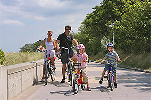 Radtour mit der ganzen Familie